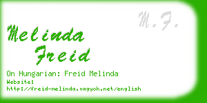 melinda freid business card